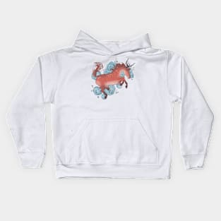 Spring horse 3 Kids Hoodie